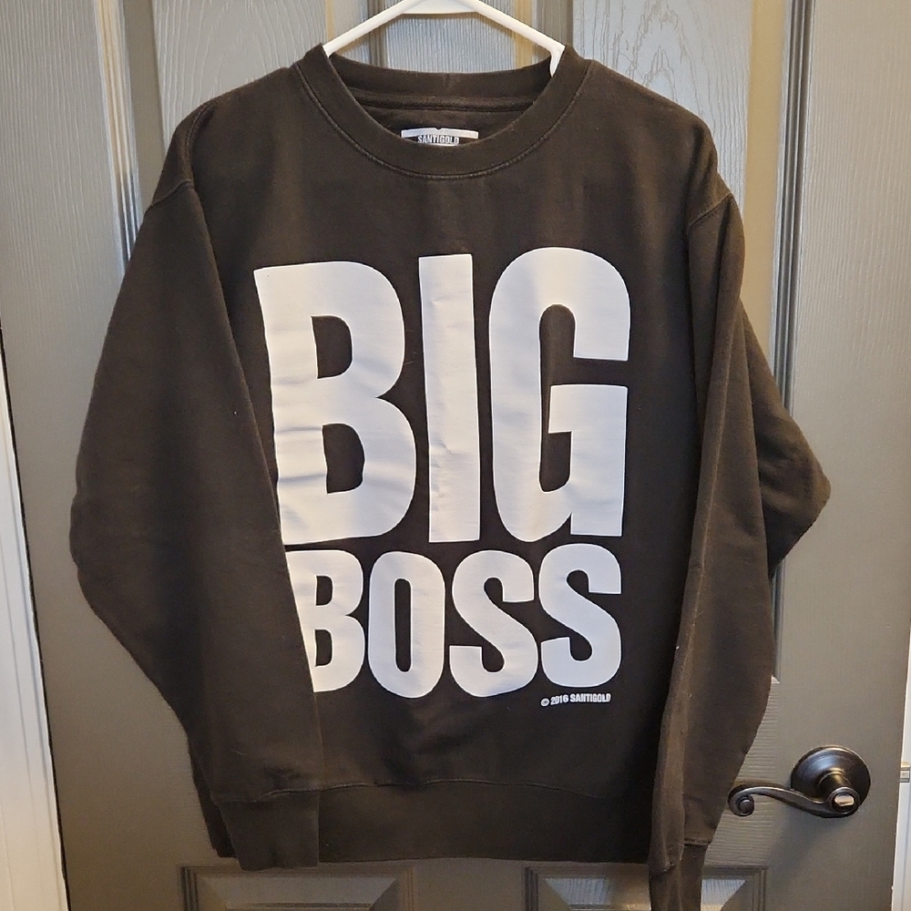 Santigold Big Boss Black Crew Neck Sweatshirt